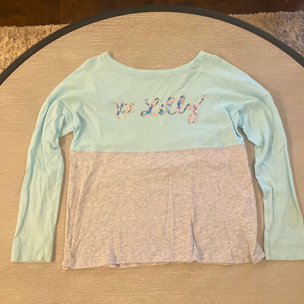 Lilly Pulitzer Finn Long Sleeve Top Girls Size L